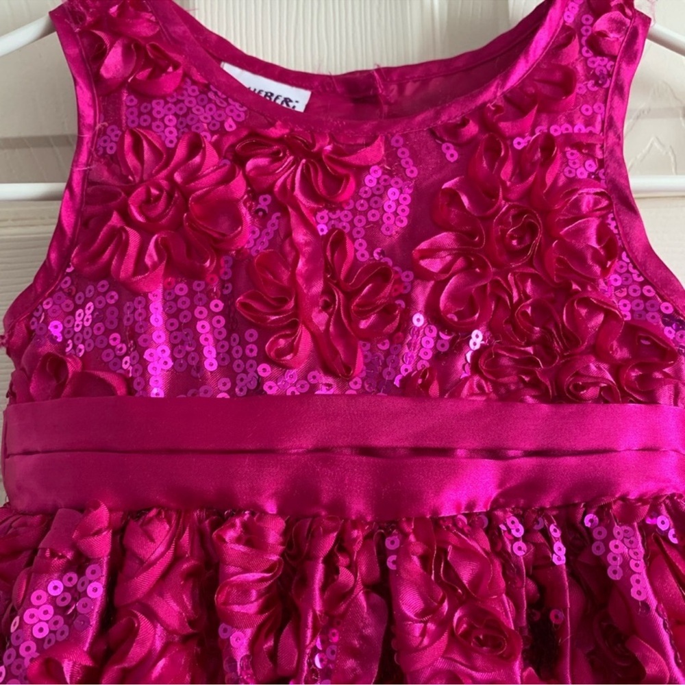 Pink Floral Kids Dress - Picture 12 of 16